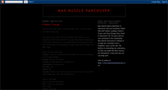 Desktop Screenshot of maxmusclevancouver.blogspot.com