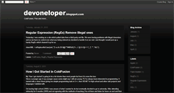 Desktop Screenshot of devoneloper.blogspot.com