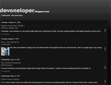 Tablet Screenshot of devoneloper.blogspot.com