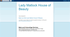 Desktop Screenshot of ladymatlockhouseofbeauty.blogspot.com