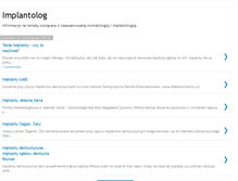 Tablet Screenshot of implantolog-poznan.blogspot.com