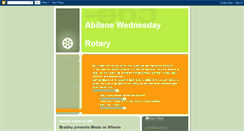 Desktop Screenshot of abilenewednesdayrotary.blogspot.com