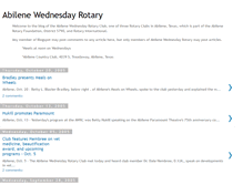 Tablet Screenshot of abilenewednesdayrotary.blogspot.com