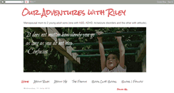Desktop Screenshot of ouradventureswithriley.blogspot.com