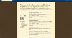 Desktop Screenshot of patterncentral.blogspot.com