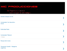 Tablet Screenshot of micproducciones.blogspot.com