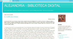 Desktop Screenshot of alejandriabibliotecadigital.blogspot.com
