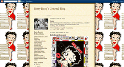 Desktop Screenshot of bettyboopsgeneralblog.blogspot.com