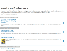 Tablet Screenshot of lennysfreebies.blogspot.com