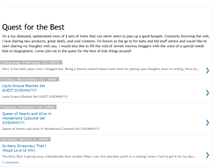 Tablet Screenshot of myquestforthebest.blogspot.com