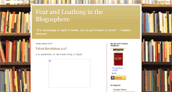 Desktop Screenshot of fearandloathingintheblogosphere.blogspot.com