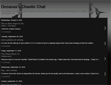 Tablet Screenshot of chaoticoccasus.blogspot.com