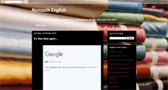 Desktop Screenshot of nonsuchenglish.blogspot.com