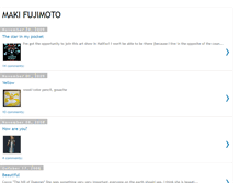 Tablet Screenshot of maki-fujimoto.blogspot.com