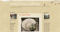 Desktop Screenshot of lifeslittlegarden.blogspot.com