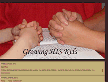 Tablet Screenshot of growinghiskids.blogspot.com