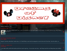 Tablet Screenshot of dreamsofdisney.blogspot.com