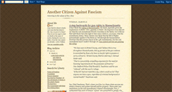 Desktop Screenshot of anothercitizenagainstfascism.blogspot.com
