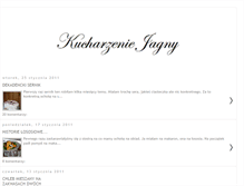 Tablet Screenshot of kucharzeniejagny.blogspot.com