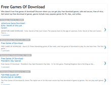 Tablet Screenshot of freegamesofdownload.blogspot.com