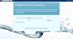 Desktop Screenshot of health-event-promotions.blogspot.com