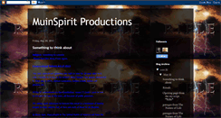 Desktop Screenshot of muinspiritproductions.blogspot.com