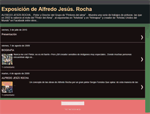 Tablet Screenshot of exposiciondealfredojesusrocha.blogspot.com