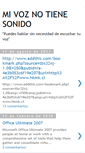 Mobile Screenshot of mivoznotienesonido.blogspot.com