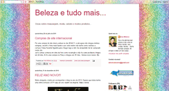 Desktop Screenshot of belezaetudomais.blogspot.com