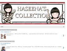 Tablet Screenshot of haseenascollection.blogspot.com