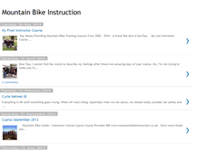 Tablet Screenshot of mountainbikeinstruction.blogspot.com