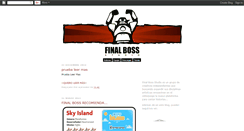 Desktop Screenshot of finalbossstudio.blogspot.com