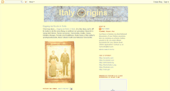 Desktop Screenshot of italyorigins.blogspot.com