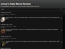 Tablet Screenshot of jonnysdailymoviereview.blogspot.com