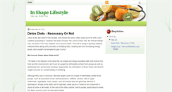 Desktop Screenshot of inshapelifestyle.blogspot.com