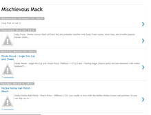 Tablet Screenshot of mischievousmack.blogspot.com