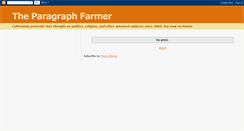 Desktop Screenshot of paragraphfarmer.blogspot.com