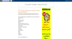 Desktop Screenshot of flashgamecreation.blogspot.com