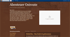 Desktop Screenshot of abenteuerostroute.blogspot.com