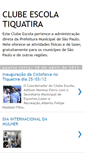Mobile Screenshot of clubeescolatiquatira.blogspot.com