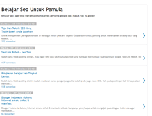 Tablet Screenshot of belajar-seo-untuk-pemula.blogspot.com