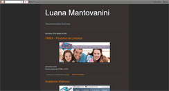 Desktop Screenshot of luanamantovanini.blogspot.com