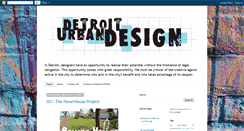 Desktop Screenshot of detroiturbandesign.blogspot.com