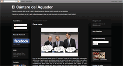Desktop Screenshot of cantarodelaguador.blogspot.com