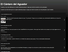 Tablet Screenshot of cantarodelaguador.blogspot.com