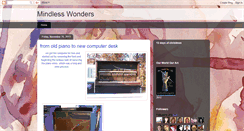 Desktop Screenshot of mindlesswonders.blogspot.com