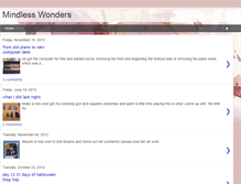 Tablet Screenshot of mindlesswonders.blogspot.com