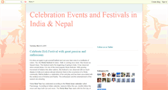 Desktop Screenshot of eventsfestivalsinindianepal.blogspot.com