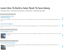 Tablet Screenshot of learnhowtobuildasolarpanel.blogspot.com