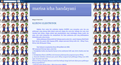 Desktop Screenshot of marisa-ichahandayani.blogspot.com